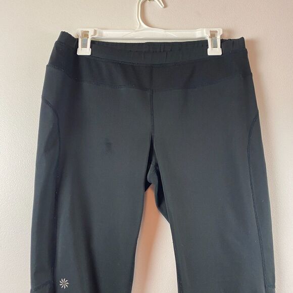 Athleta Womens Medium Run About Yoga Pants Bootcut Black 905874 - Picture 2 of 14